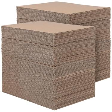 Imagem de SHEUTSAN 400 Folhas De Papelão Ondulado 5 X 7 Pol., 1,5 Mm Espessura, Inserções Planas Para Embalagem, Almofadas Remessa, Correspondência, Artesanato