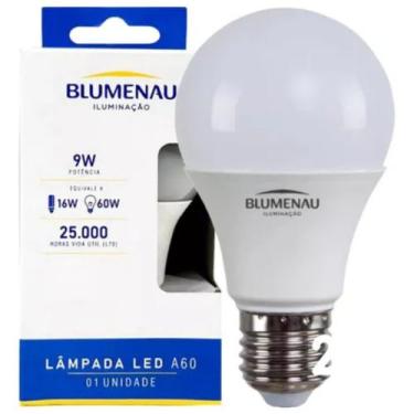 Imagem de Lâmpada led a60 bocal e27 9 watts 810 lumens 127/220v branco 6.500k - 