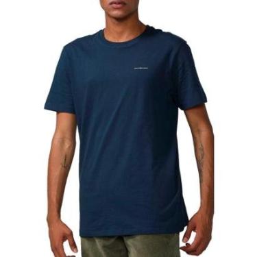 Imagem de Camiseta Calvin Klein Flamê manga curta marinho-Feminino