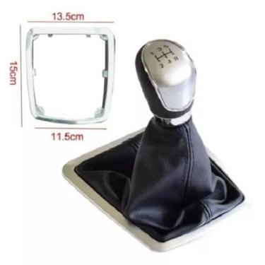 Imagem de Coifa + Manopla Bola Prata Câmbio Focus 2009 10 11 12 2013