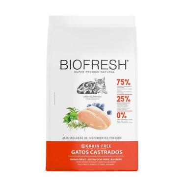 Imagem de Racao Biofresh para Gatos Adultos Castrados Sabor Frango 7,5kg