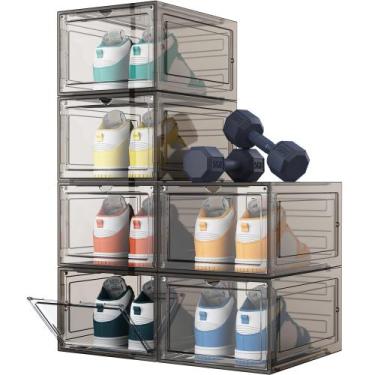 Imagem de Armazenamento de sapatos HOMIDEC, organizador de sapatos, plástico ríg