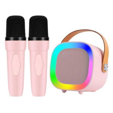 Imagem de Máquina de karaokê YEEHAO para crianças e adultos com 2 microfones