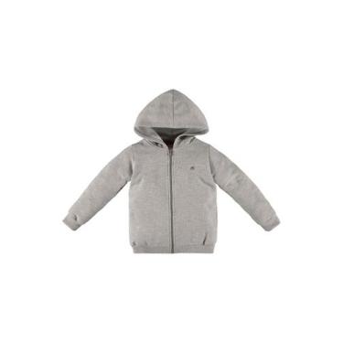 Imagem de Jaqueta de Moletom Infantil Feminino Up Baby, Cinza, 1