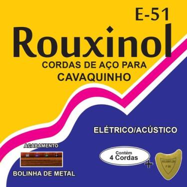 Imagem de Encordoamento Cordas Aço Cavaquinho /Cavaco Rouxinol E-51