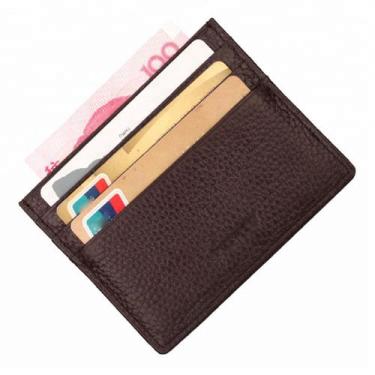 Imagem de Carteira Slim Masculina Pequena Fina Minimalista Couro - Jewelery, Mar