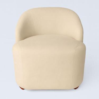 Imagem de Poltrona Resistente Moderna para Escritório Confortável Sala de Reunião Tecido Bouclé MOBLAN decor (Bege)