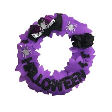 Imagem de Guirlanda de Halloween C/Detalhes em EVA Glitter (ROXO)