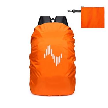 Imagem de Musiin Capa de chuva impermeável, capa de mochila refletiva de 45L com bolsa de armazenamento, protege instrumentos musicais e equipamentos da chuva, para caminhadas, viagens, acampamento, atividades