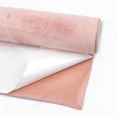 Imagem de Self-Adhesive Velvet Fabric (20x70cm, 1PC) – 0.8mm Thick Synthetic Suede for Car Roof Lining, DIY Projects, Durable(Pink)