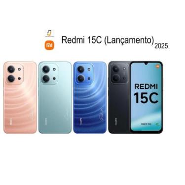 Imagem de Smartphone Redemi 15C Moonlight Blue - 128GB, 4GB RAM, Helio G85, Tela