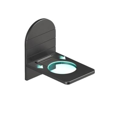 Imagem de Gancho para porta de chuveiro de banheiro em aço inoxidável em formato de S, suporte para porta de vidro, acessórios para toalheiro de chuveiro, B, preto, 1 peça