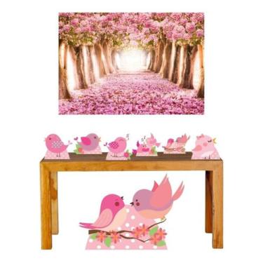 Imagem de Super Kit Jardim Encantado Decoração Totem Displays + Painel - DECORAN