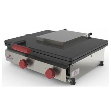 Imagem de Chapa Sanduicheira Simples a Gás Progás Inox com Prensa PR-550GN