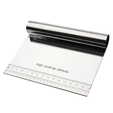 Imagem de Espátula Cortador Raspador Graduada 15 cm Inox p/Massa e Bolo