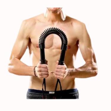Imagem de Barra Flexível Twister Mola Para Treino Força Braço Tórax Musculação 3