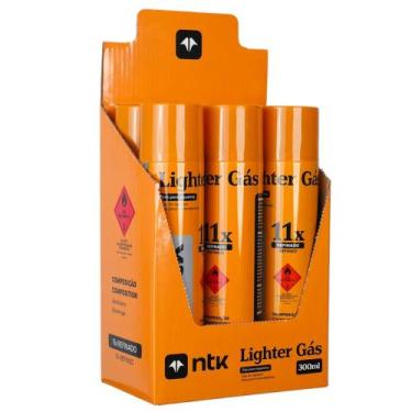 Imagem de Kit 6 Gás para Isqueiros Lighter Gás 300ml NTK