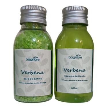 Imagem de Kit Sais De Banho E Espuma Para Banheira Premium Verbena60Ml - Bagnare