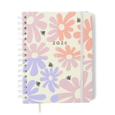 Imagem de Agenda planner notas semanal 14x21 Block Bloomy 2026 Cicero