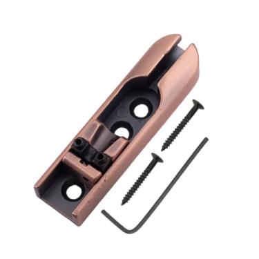 Imagem de DIAO79NI 1 peça de ponte para baixo individual para baixo ponte de baixo ponte de baixo de corda única para baixo de 4 cordas selas de zinco resistentes (bronze vermelho)