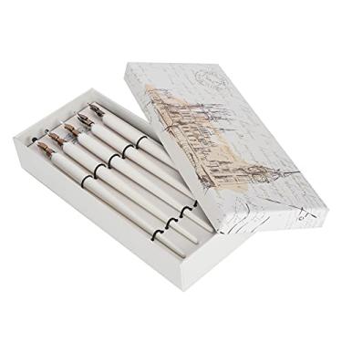 Imagem de ZJchao Caneta de Caligrafia, Caneta de Imersão de Imersão de Tinta Com Cabo de Madeira de Home Office Art Painting Caligrafia Conjunto de Tinteiro Presente Com Caixa de Armazenamento para Escrever