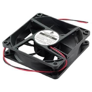 Imagem de Cooler Fan 80X80X25 Mm Preto 12V - Com Rolamento 075-0888 5+ - Chip Sc