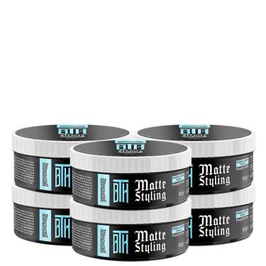 Imagem de Kit 06 Pomada Efeito Seco Matte Styling Bth 80G