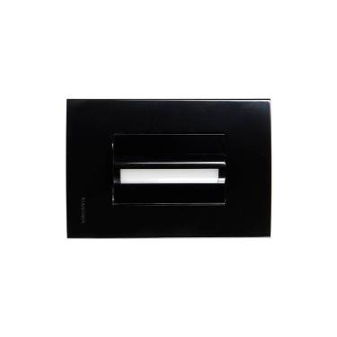 Imagem de Balizador Horizontal Margirius Sleek Com Placa 4x2 Preto Ebony 3000k - Luz Amarela Bivolt