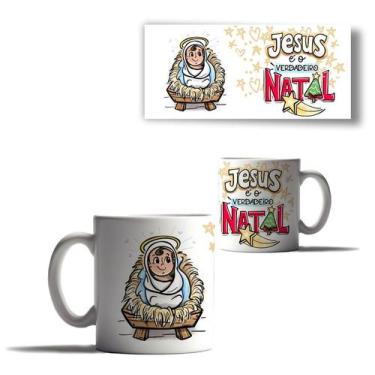 Imagem de Caneca Porcelana Natal Jesus Cristo Motivo Natal Menino 3 - Enjoy Shop