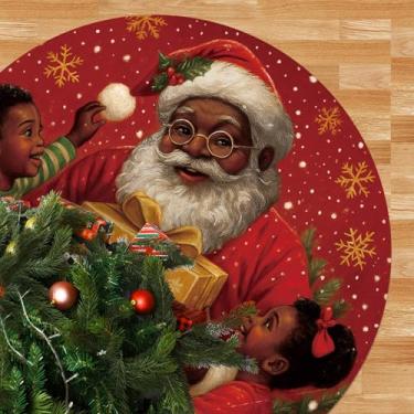 Imagem de Blosssound Saia para árvore de carnaval de 91 cm, tapete de baile de máscaras, decoração de festa, carpete, tema de carnaval, decoração para casa, escritório, baile de máscaras, decoração de festas de