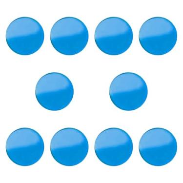 Imagem de IEUDNS 10 peças de almofadas de ponta de taco de sinuca de reposição acessórios para taco de sinuca almofadas de virola de acrílico acessório de bilhar para, Céu Azul