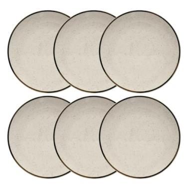 Imagem de Jogo De 6 Pratos Rasos 26 Cm Oxford Unni Brisa