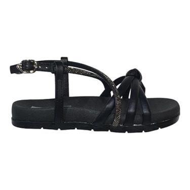 Imagem de Sandália Infantil Menina Pe Com Pe Lunna Preto 30