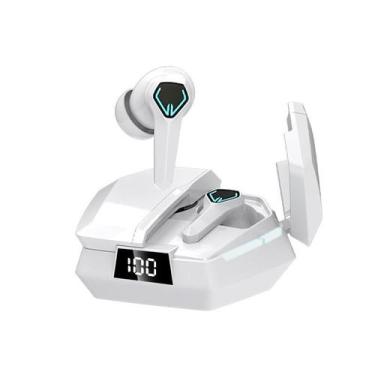 Imagem de Fone de ouvido sem fio Bluetooth para jogos Delay White, sem jogos - M