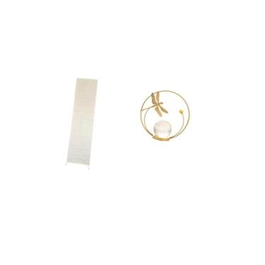 Imagem de Fenteer Abajur de Chão de Papel Cristal, Escultura, Decoração Aconchegante para Sala de Estar, Estatueta de Metal, Luminária de Pé, Capa de Luz, Ornamento, Es