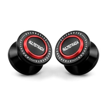 Imagem de Mokiton Carretéis de braço oscilante M8 para motocicleta compatível com Ducati Multistrada V4 V4S 950 950S 1200 1200S 1260 1260S | Acessórios de bobinas com parafusos de suporte de braço giratório