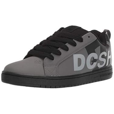Imagem de DC Court Graffik SE XE Tênis de skate masculino, Cinza/preto/cinza, 39