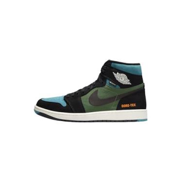 Imagem de Tênis masculino Air Jordan 1 Element, Preto/Mandarim brilhante/Vela/Sky J verde-oliva claro, 39