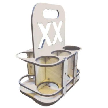 Imagem de Porta Garrafa Mdf 6 Lugares Suporte Cerveja