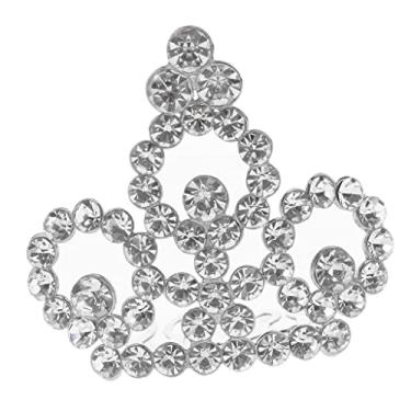 Imagem de barenx Tiara de princesa com pente para lembrancinhas de festa de casamento - conforme descrito, prata