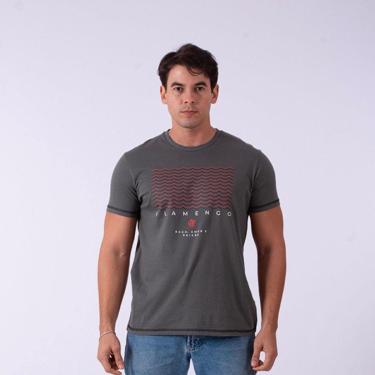 Imagem de Camiseta Braziline Flamengo Mare Chumbo Masculina-Masculino