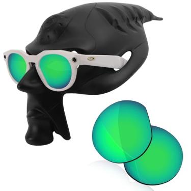 Imagem de RockShell Lentes polarizadas de substituição para óculos de sol inteligentes Oakley Meta HSTN OW8002 51 mm, Python Green Mirrorfirm - Geekpolar, One Size