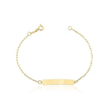 Imagem de Pulseira Melindrosa Infantil em Ouro 18k - Safira, Único