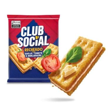 Imagem de Biscoito Recheado Sabor Queijo, Tomate e Manjericão Club Social 106g