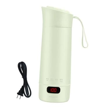 Imagem de Ioensy Chaleira elétrica de viagem, aquecedor de água pessoal, caneca térmica de viagem, mini chaleira para chá, Verde