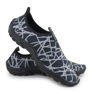 Imagem de Sapatilha Nautica Unissex Aquatica Esportes - LOJA RPERONI, Pto, Cinza