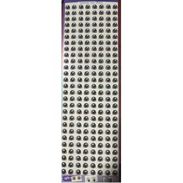 Imagem de Resina Olhos arregalados e agitados (216 peças/108 pares) 7 mm – Marrom – Olhos autoadesivos de artesanato para argila, feltro, EVA, porcelana fria, argila de polímero, esculturas, amigurumi