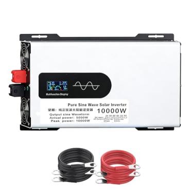 Imagem de 48v to 240v,Inversor de Onda Senoidal Pura de Alta Potência 12V 24V 48V 60V 72V DC para AC 120V/240V com 2 Tomadas AC para RV, Camião, Solar (10000W)