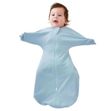 Imagem de Saco de dormir de algodão Baby Transitional Swaddle ZIGJOY de 0,5 tog