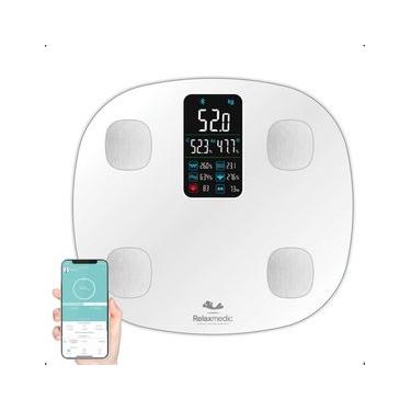 Imagem de Balança de Bioimpedância Digital App Cardio - Relaxmedic Branco